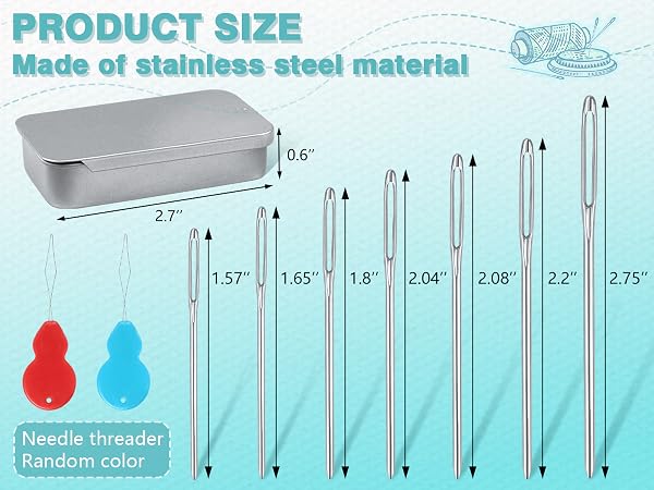 Large-Eye Blunt Needles