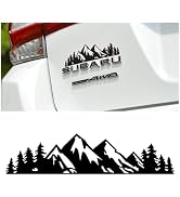 Osilly Snow Mountain Tree Decal Sticker for Car, 2PCS Mountains Graphic Logo Decals, 7 Inch Premi...