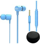 Joymiso Tangle Free Earbuds for Kids Women Small Ears with Case, Comfortable Lightweight in Ear H...