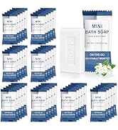 FAOEHN Mini Travel Size Bar Soap in Bulk - Pack of 25,Individually Wrapped 15 g/0.53 oz Disposabl...