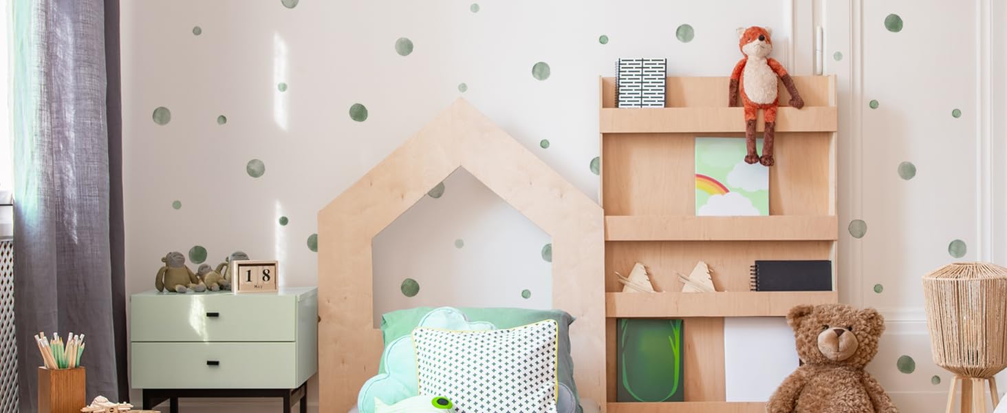 Boho colorful polka dot wall sticker