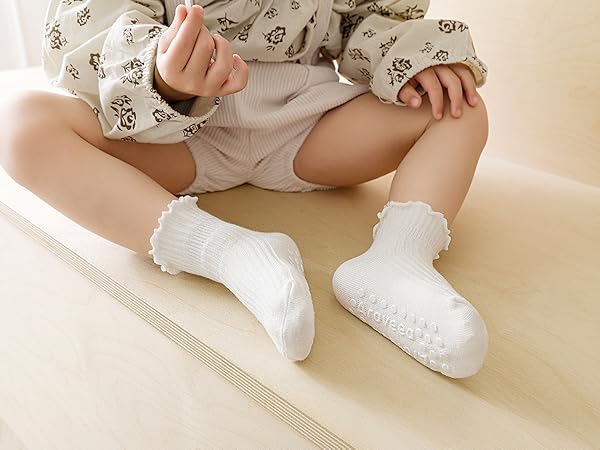 frilly ruffle socks for girls