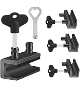 Window Locks, 4 Sets Sliding Window Locks Security Up and Down Window, Window Stoppers for Vertic...