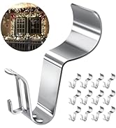 Vinyl Siding Clips for Lights, 12 Pack Heavy Duty Vinyl Siding Hooks Hanger, Low Profile No Hole ...