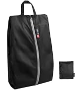 pack all Foldable Shoe Bags, Water-Resistant Travel Shoe Pouch with Zipper, Lightweight & Portabl...