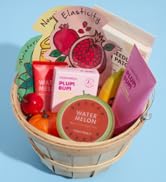 Basket of TONYMOLY skincare face and body products