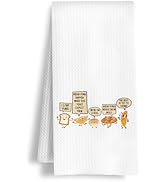HSIASHENG Funny Bread Pun Kitchen Towels, Bread Maker Gifts Dish Towels, Gifts for Sourdough Bake...