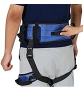 Rhino Valley Gait Belt with Leg Straps, Transfer Belts with 7 Handles, Gate Belts Medical for Eld...