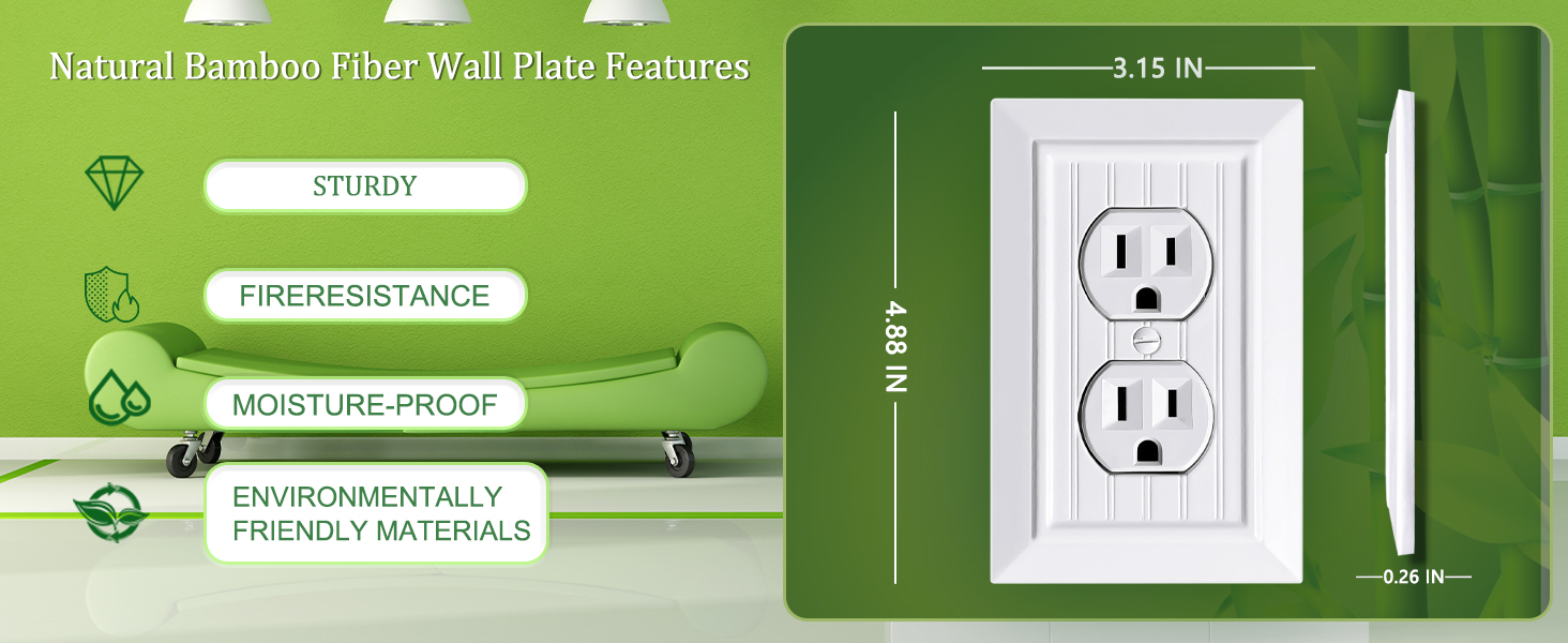 1 gang Wall plates Outlet covers Switch plates Light switch cover