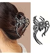 Halloween Hair Claw Clips Black Spider Hair Clips for Thick or Thin Hair Strong Hold Hair Jaw Cli...