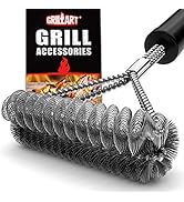 GRILLART Grill Brush Bristle Free & Wire Combined BBQ Brush - Safe & Efficient Grill Cleaning Bru...