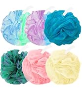 Amazerbst loofah,6 Pack Shower loofah loofah Sponge,50g Bath Sponge Body Scrubber for Women and Men