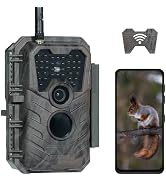 Meidase Trail Camera P90 Pro, WiFi Bluetooth, Super-Low-Light Sensitivity, 120° View Angle, 48MP ...