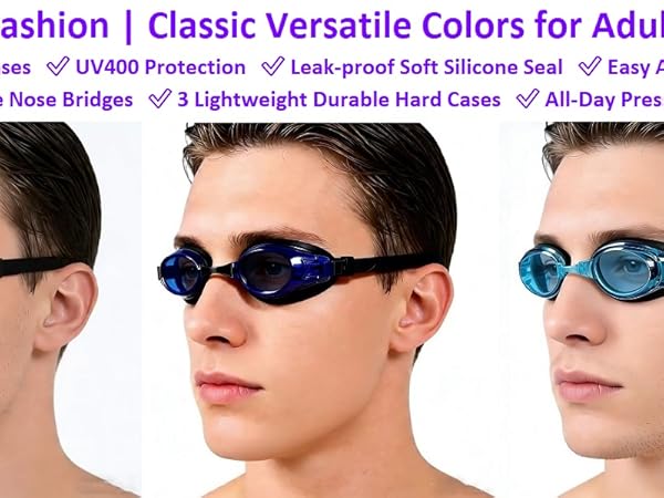 YUENREE 3 Pack Adult Swim Goggles