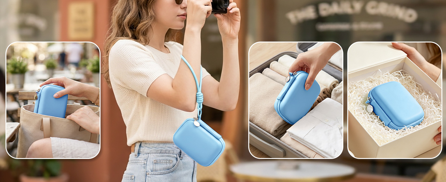 camera case bag digital kodak pixpro phone fz45 pink camkory kids cute accessories charm blue small