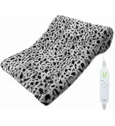 Heating Pad for Back Pain and Cramps Relief, Ultra Soft Microplush Heating Pad with 12 Heat Setti...