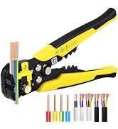 Self-Adjusting Automatic Wire Stripper Tool, 3-in-1 Heavy Duty Electrical Wire Stripper Cutter Cr...