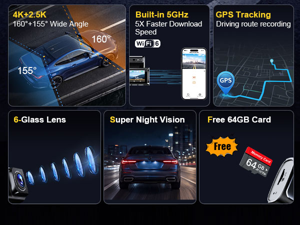 dash cam front and rear