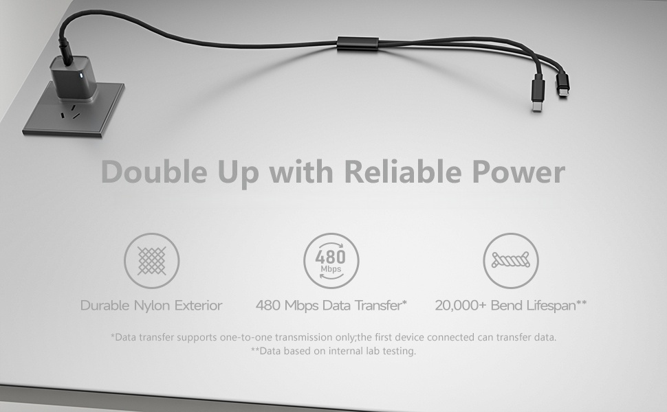 2 in 1 usb c to usb c cable