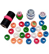 Fbshicung 200pcs Upgraded Thread Holders Compatible with Larger Spool Huggers-Keep Thread Spool N...
