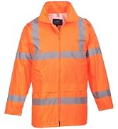 Portwest UH440 Men's Lightweight Waterproof Hi Vis Reflective Rain Jacket