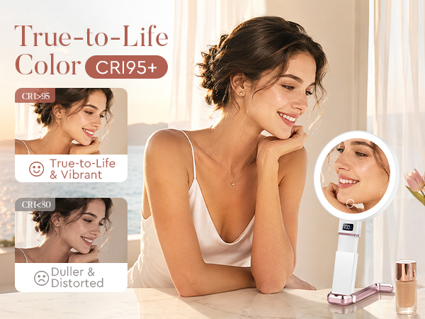 portable magnifying mirror