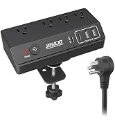 Desk Clamp Power Strip with PD 20W USB C, JXGUCAT Removable Fast Charging Desktop Edge Power Stri...