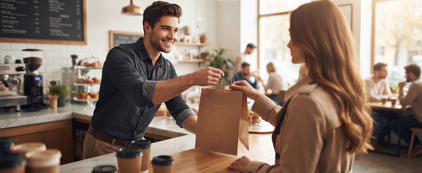 Paper Gift Bags for Take Out