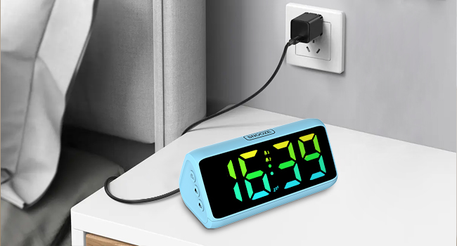 mains powered alarm clock