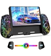 Moonag Switch Controllers Compatible with Nintendo Switch/OLED, Hall Effect One-Piece Controllers...