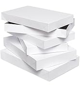 American Greetings White Gift Boxes with Lids for Birthdays, Graduation and All Occasions, (5-Cou...