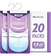 Moisture Absorbers 20 Pack Lavender Fragrance, Hanging Closet Dehumidifier Bags, Eliminates Odors...