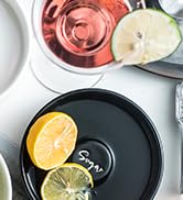 Zoeeker Bar Glass Rimmer for Margarita and Cocktail, Ceramic Salt Sugar Glass Rimmer Sugar Contai...