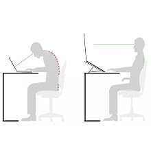 Ergonomic laptop stand