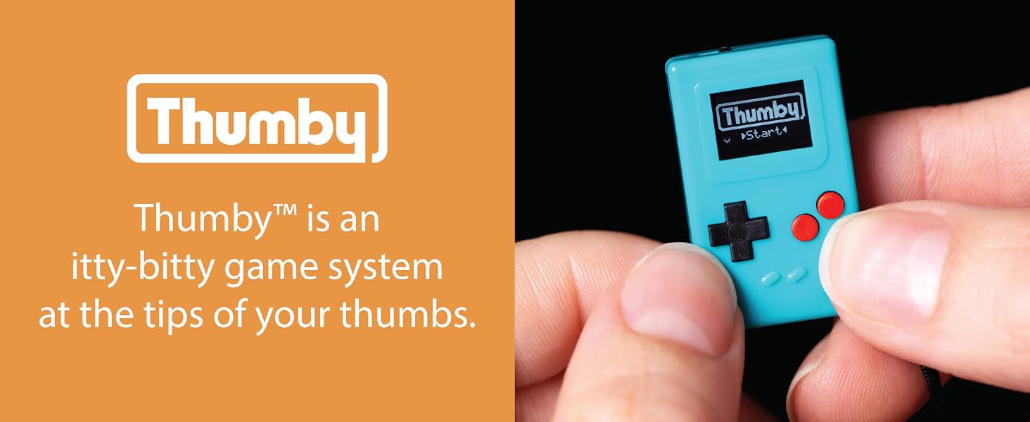 Thumby is an itty-bitty game system at the tips of your thumbs