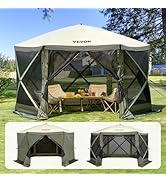 VEVOR Pop Up Gazebo Screen Tent, Instant Gazebo Tent with Mosquito Netting Outdoor Canopy, 6 Side...