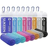 Sukeen Cooling Towel 8 Pack (40"x 12"), Cooling Towel for Neck and Face, Microfiber Breathable To...