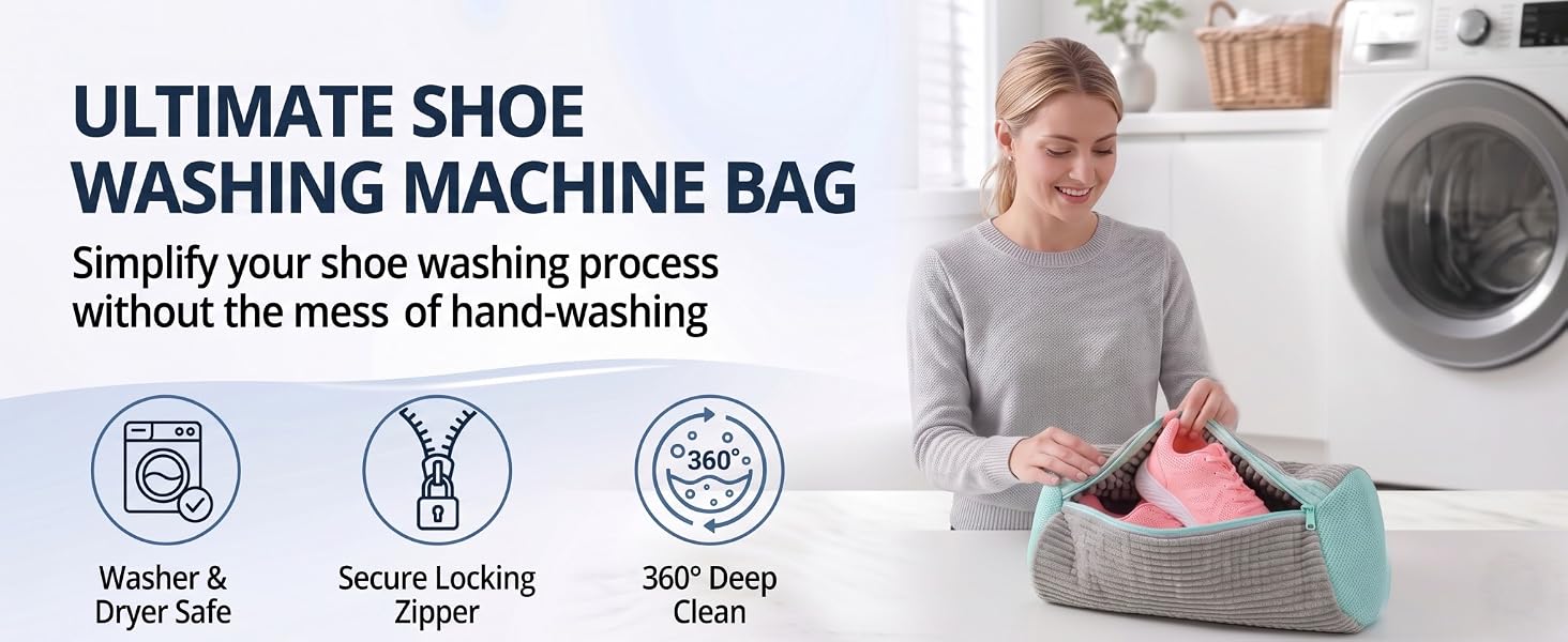 Shoe Washing Machine Bag