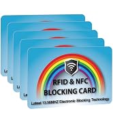 SaiTech IT 5 Pack RFID Blocking Card Protect Your Entire Wallet, Purse | Protect Cards from NFC C...