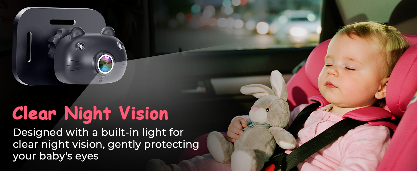 car camera for baby 2 cameras