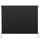 Dulepax RV Blinds,RV Pleated Shades,RV Blinds Pleated Shades, 32" W x 24" L Black RV Window Shade...