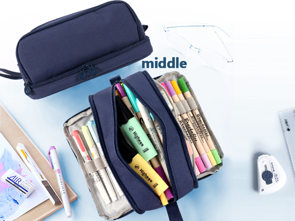 Dark blue pencil case