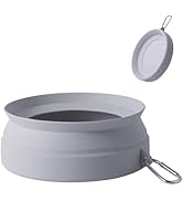 SLSON Spill Proof Dog Water Bowl for Cars,Collapsible No Splash Dog Travel Bowls Integrated Moldi...