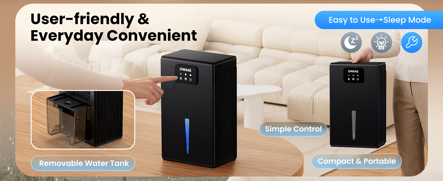 user friendly dehumidifier