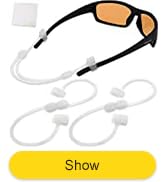 Eye Glasses String Strap Holder - Silicone Glasses Strap - Adjustable Eyeglass Strap for Man Wome...