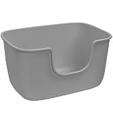 SpaceTime Extra Large Litter Box with High Sides,XL Low Entry Multi Cat Litter Pan for Kittens,Ju...
