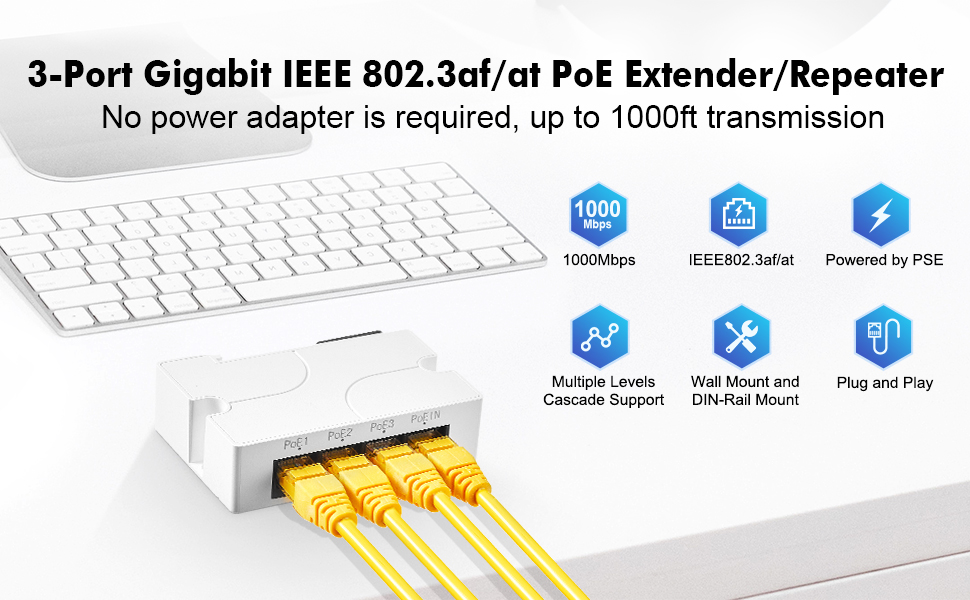 gigabit poe extender