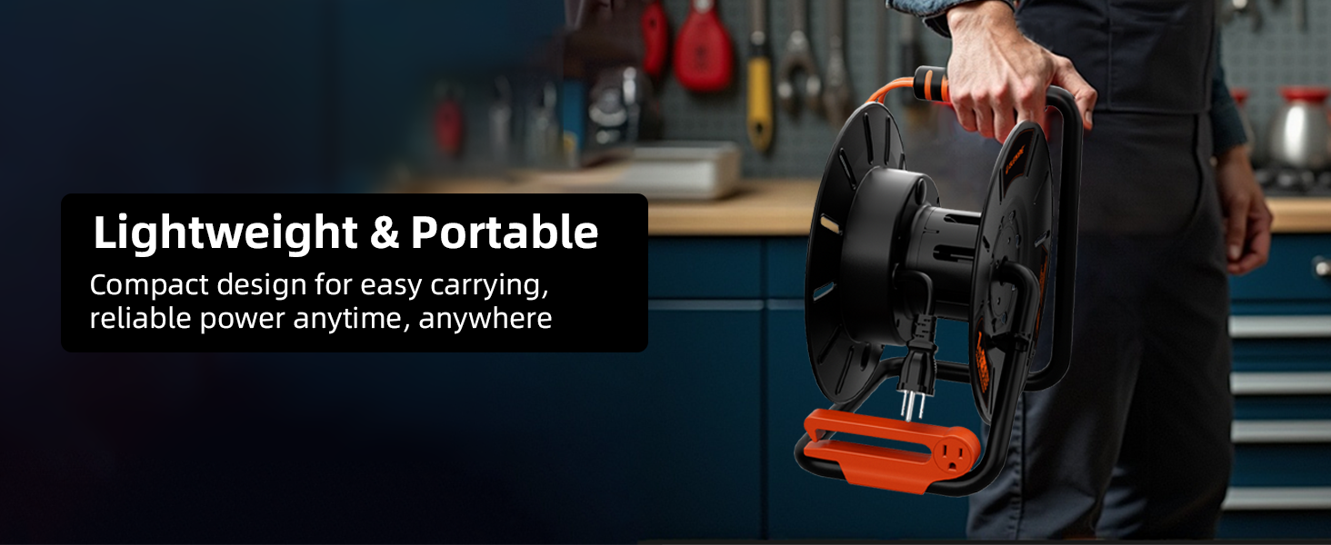 reel for extension cord