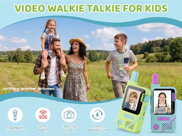 kids video walkie talkie