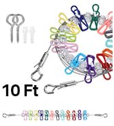 Packgoape Retractable Portable Clothesline for Travel, Heavy Duty Stainless Steel Wire Laundry Li...